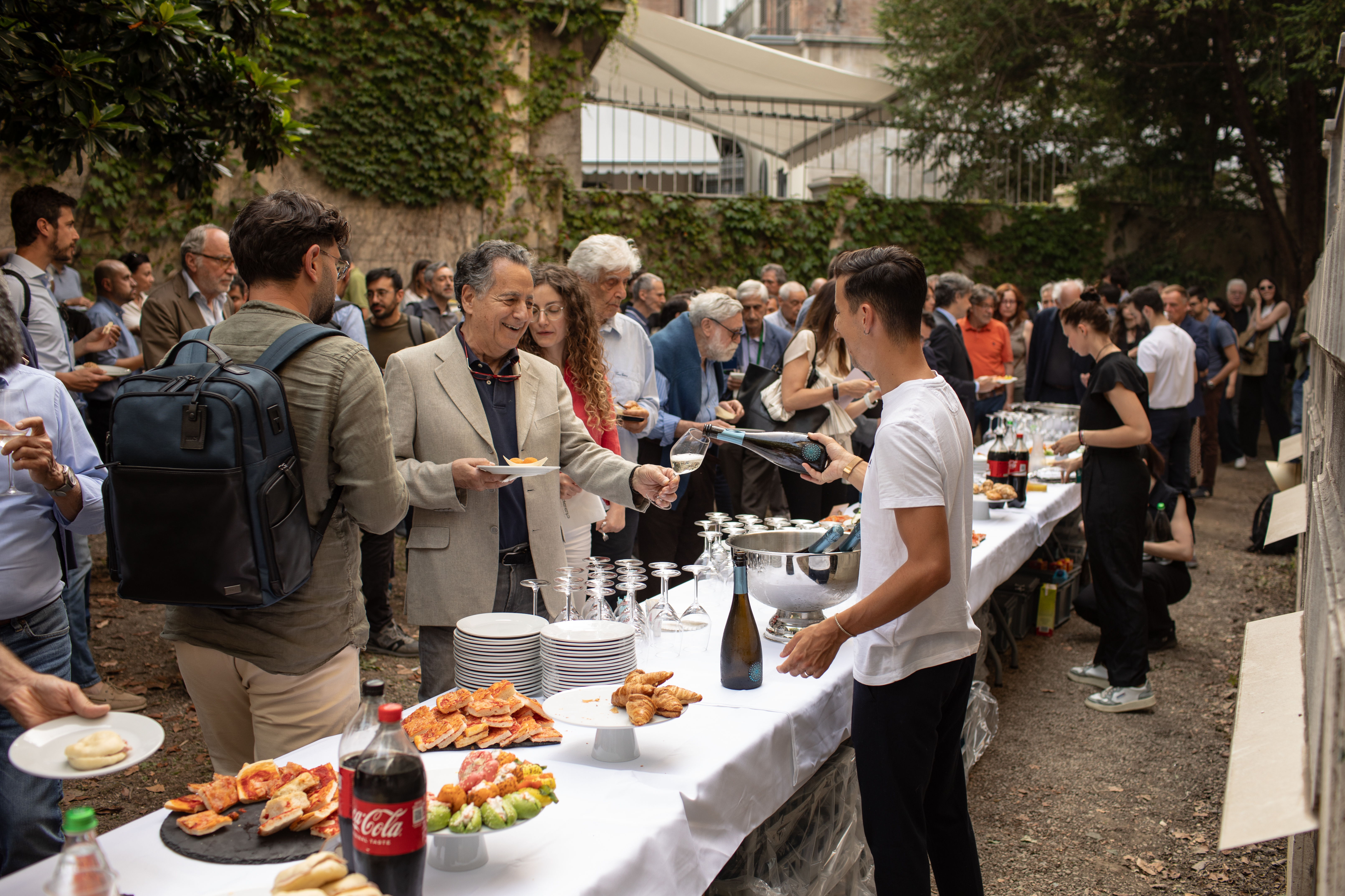 Evento catering all'aperto organizzato da Deep Space Lounge.